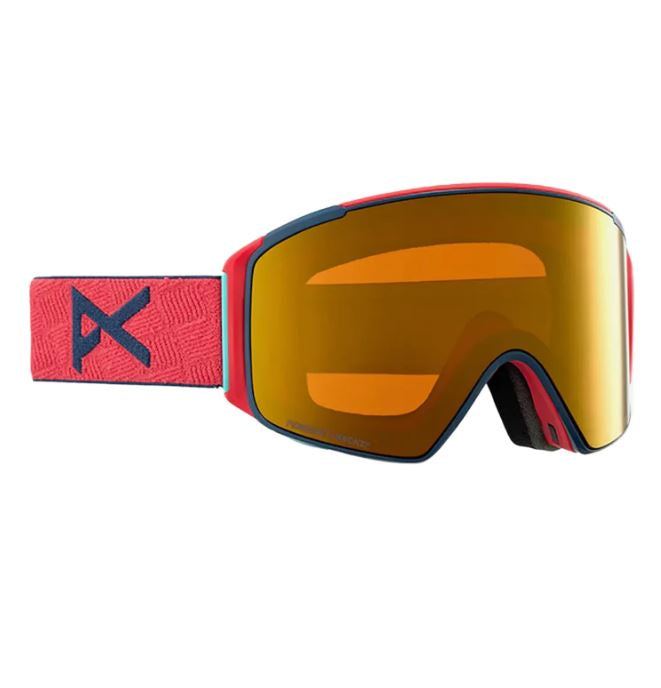 Anon M4 Cylindrical Fit Snow Goggles + Bonus Lens + MFI - Coral
