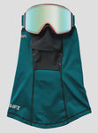 Anon M4 Toric Goggles & MFI Face Mask & Spare Lens cloudy pink / Perceive Variable Blue Lens DEEP EMERALD FRAME