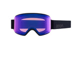 Anon WM3 Women's Goggles & MFI Face Mask & Spare Lens Low Bridge Fit 2024 SMOKE W/ PERCEIVE SUNNY ONYX