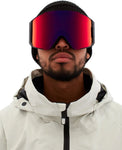 Anon Sync Snow Goggles 2024 + Bonus Lens - Black / Perceive Sunny Red