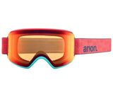 Anon WM3 Women's Goggles & MFI Face Mask & Spare Lens Low Bridge Fit 2024 Coral / Perceive Sun Bronze Lens