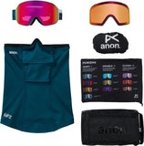 ANON M4 CYLINDRICAL Goggle family tree/perceive sun red + MFI