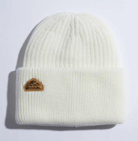 Coal The Coleville Recycled Cuff White Beanie