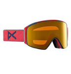 Anon M4 Cylindrical Fit Snow Goggles + Bonus Lens + MFI - Coral / Perceive Sunny Bronze